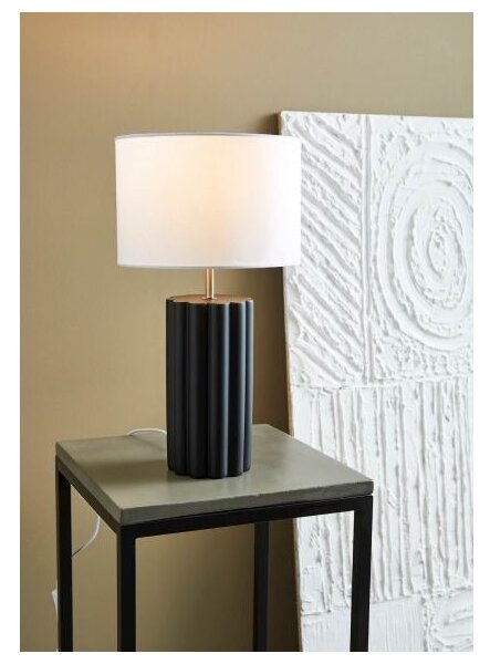 Markslöjd 108221 - Stolná lampa COLUMN 1xE14/18W/230V čierna