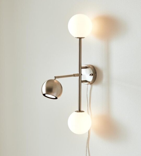 Markslöjd 108256 - Nástenné svietidlo BESIDE 2xG9/20W/230V + 1xGU10/7W/230V chróm