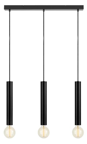 Markslöjd 108262 - Luster na lanku SENCILLO 3xE27/40W/230V čierna