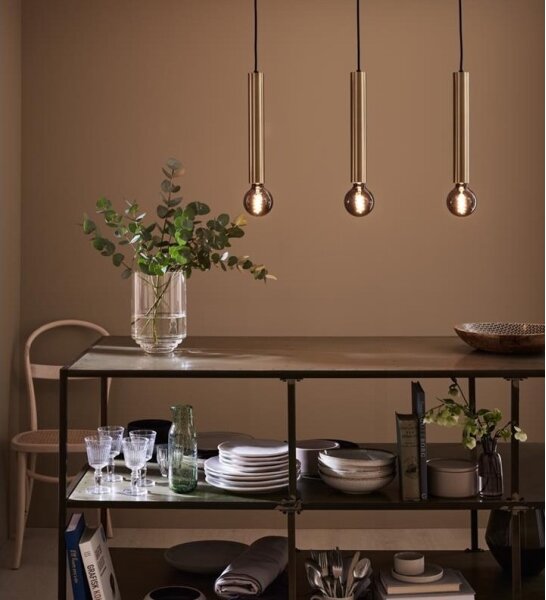 Markslöjd 108261 - Luster na lanku SENCILLO 3xE27/40W/230V zlatá