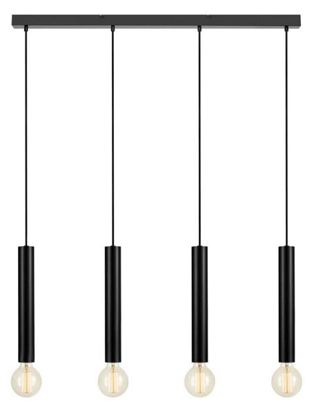 Markslöjd 108264 - Luster na lanku SENCILLO 4xE27/40W/230V čierna