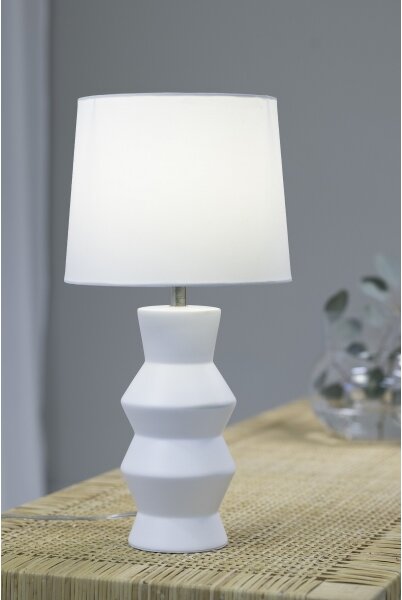 Markslöjd 108448 - Stolná lampa SIENNA 1xE27/40W/230V biela
