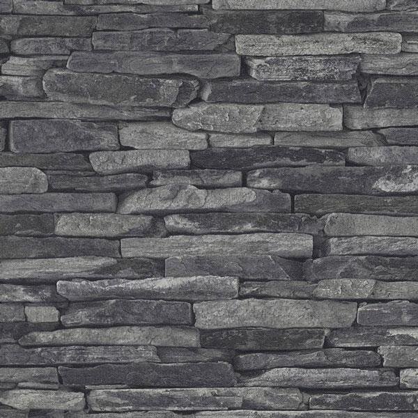 Vliesové tapety, kameň sivý, Wood´n Stone 914224, A.S.Création, rozmer 10,05 m x 0,53 m