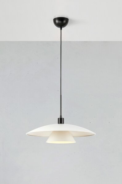 Markslöjd 108430 - Luster na lanku MILLINGE 1xE27/40W/230V biela