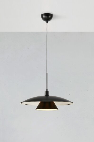 Markslöjd 108431 - Luster na lanku MILLINGE 1xE27/40W/230V čierna