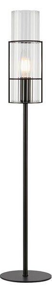 Markslöjd 108556 - Stolná lampa TUBO 1xE14/40W/230V 65 cm čierna/číra