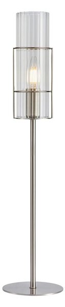 Markslöjd 108558 - Stolná lampa TUBO 1xE14/40W/230V 65 cm lesklý chróm/číra
