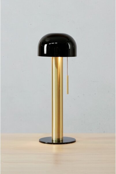 Markslöjd 108576 - Stolná lampa COSTA 2xG9/18W/230V čierna/zlatá