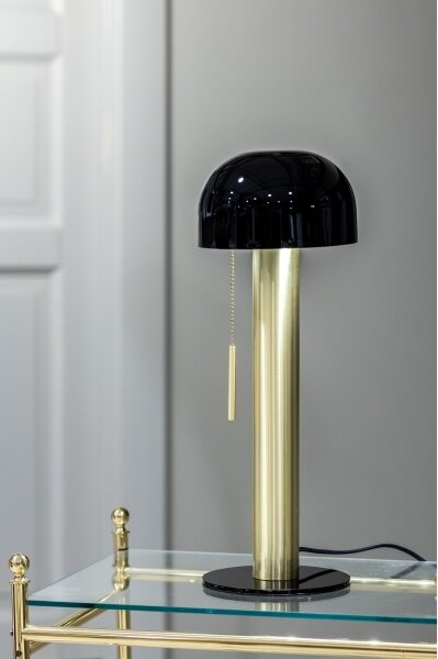 Markslöjd 108576 - Stolná lampa COSTA 2xG9/18W/230V čierna/zlatá