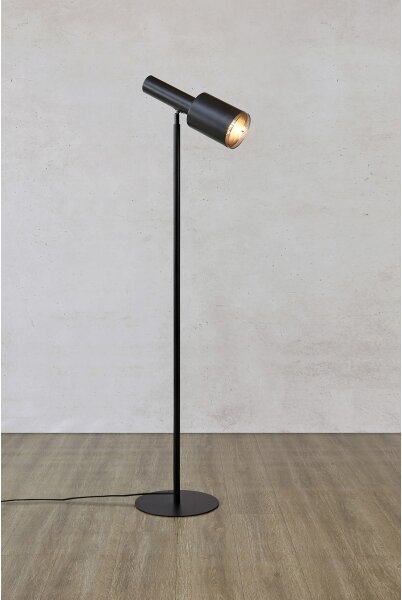 Markslöjd 108542 - Stojacia lampa OZZY 1xE27/40W/230V čierna