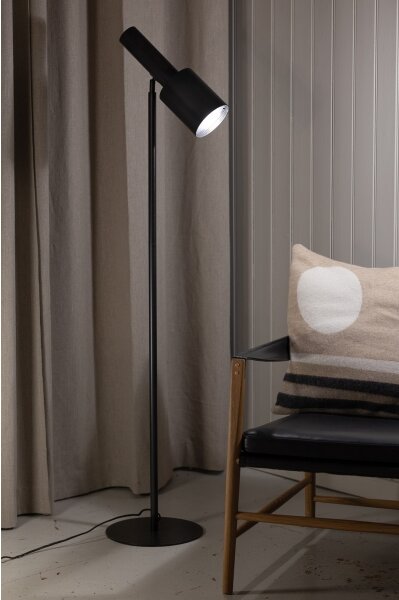 Markslöjd 108542 - Stojacia lampa OZZY 1xE27/40W/230V čierna
