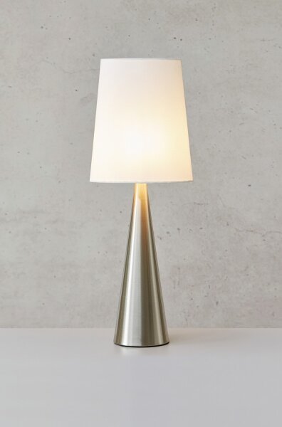 Markslöjd 108624 - Stolná lampa CONUS 1xE14/40W/230V biela/matný chróm