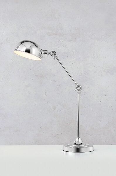 Markslöjd 108583 - Stolná lampa PORTLAND 1xE27/40W/230V lesklý chróm