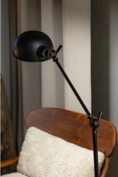 Markslöjd 108586 - Stojacia lampa PORTLAND 1xE27/40W/230V čierna