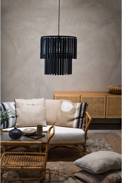 Markslöjd 108581 - Luster na lanku VIENTO 1xE27/40W/230V čierna