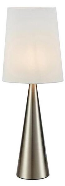 Markslöjd 108624 - Stolná lampa CONUS 1xE14/40W/230V biela/matný chróm