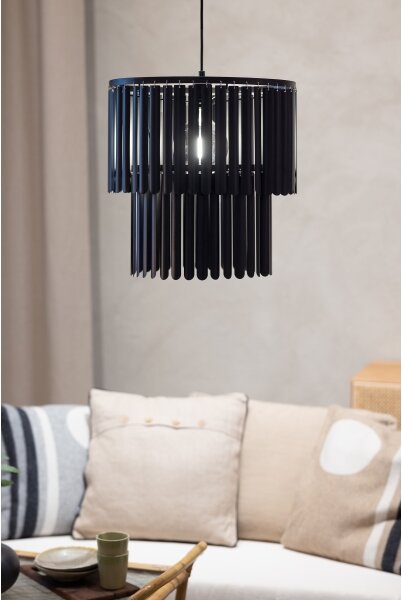 Markslöjd 108581 - Luster na lanku VIENTO 1xE27/40W/230V čierna