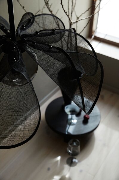Markslöjd 108660 - Luster na lanku STYRKA 1xE27/40W/230V pr. 63 cm čierna