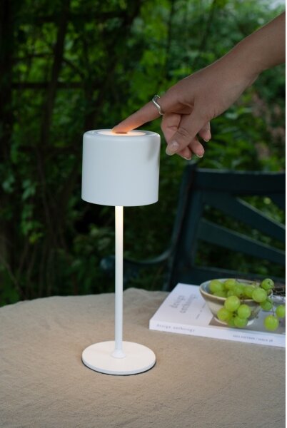 Markslöjd 108658 - LED Stmievateľná nabíjacia lampa FILO LED/2W/5V IP44 30 cm biela