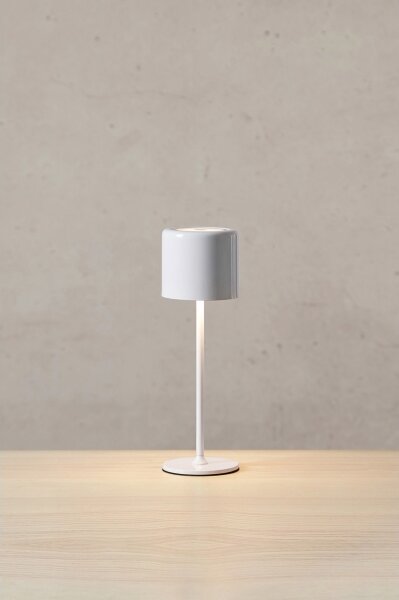 Markslöjd 108658 - LED Stmievateľná nabíjacia lampa FILO LED/2W/5V IP44 30 cm biela