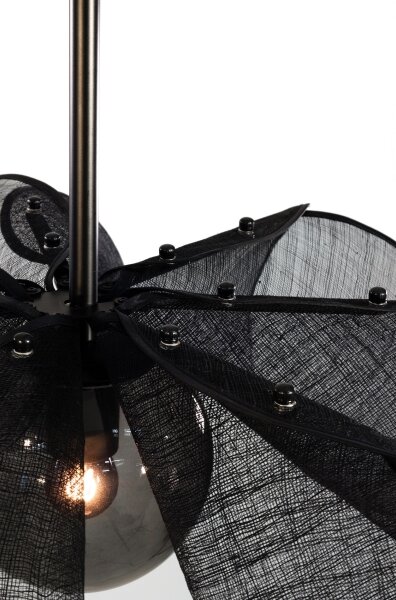 Markslöjd 108660 - Luster na lanku STYRKA 1xE27/40W/230V pr. 63 cm čierna
