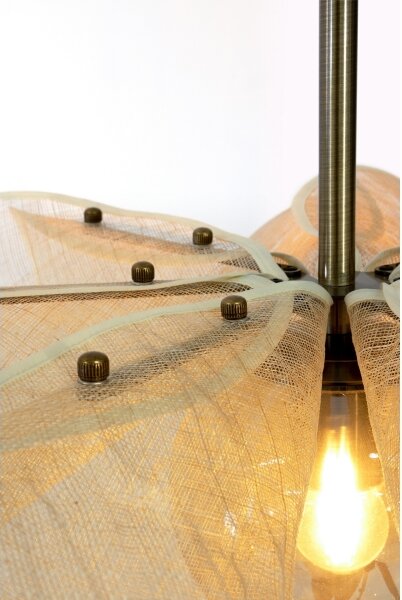 Markslöjd 108659 - Luster na lanku STYRKA 1xE27/40W/230V pr. 63 cm béžová