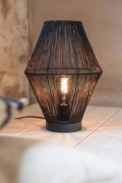 Markslöjd 108666 - Stolná lampa CASA 1xE27/40W/230V čierna