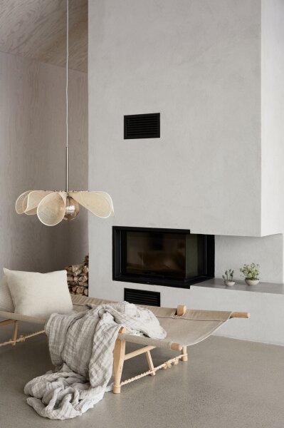 Markslöjd 108659 - Luster na lanku STYRKA 1xE27/40W/230V pr. 63 cm béžová