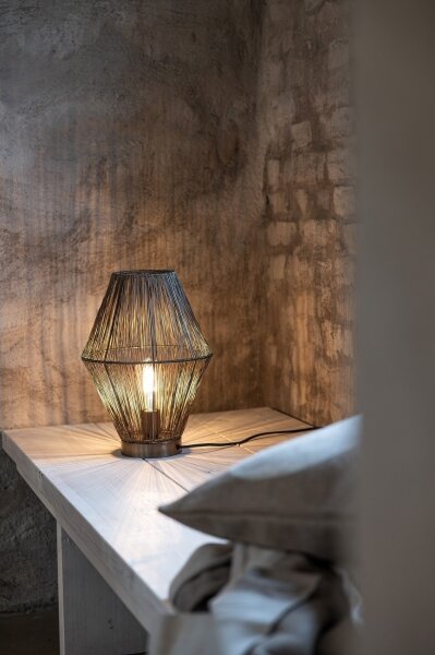 Markslöjd 108665 - Stolná lampa CASA 1xE27/40W/230V mosadz