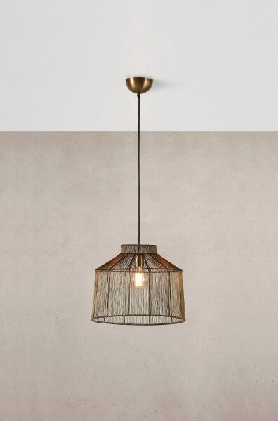 Markslöjd 108667 - Luster na lanku CAPANNA 1xE27/40W/230V mosadz