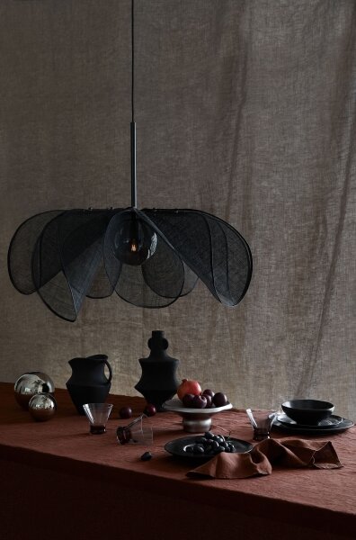 Markslöjd 108662 - Luster na lanku STYRKA 1xE27/40W/230V pr. 75 cm čierna
