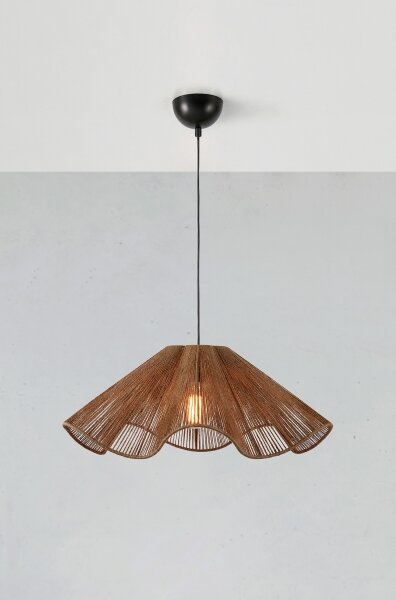 Markslöjd 108681 - Luster na lanku NAMI 1xE27/40W/230V hnedá