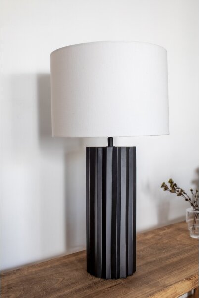 Markslöjd 108670 - Stolná lampa HASHIRA 1xE27/40W/230V biela/čierna