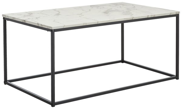 KONFERENČNÝ STOLÍK, čierna, biela, kov, kompozitné drevo, 100/60/45 cm MID.YOU - Stolíky do obývačky, Online Only