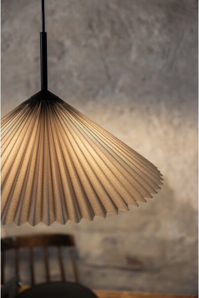 Markslöjd 108709 - Luster na lanku PLISADO 1xE27/40W/230V pr. 50 cm šedá