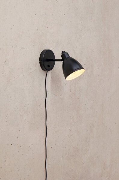Markslöjd 108712 - Nástenná lampa STORY 1xE14/40W/230V čierna