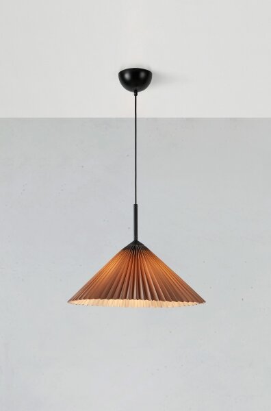 Markslöjd 108709 - Luster na lanku PLISADO 1xE27/40W/230V pr. 50 cm šedá