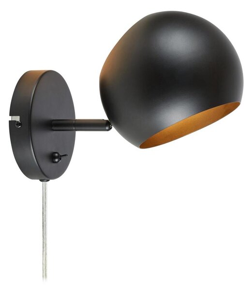 Markslöjd 108753 - Nástenná lampa EDGAR 1xE14/40W/230V čierna
