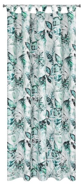 Eurofirany Záhradný záves Freda 155x220 cm bielo-zelený