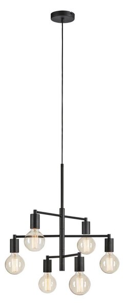 Markslöjd 108717 - Luster na lanku CIELO 6xE27/40W/230V čierna