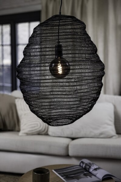 Markslöjd 108772 - Luster na lanku TAZZA 1xE27/40W/230V čierna