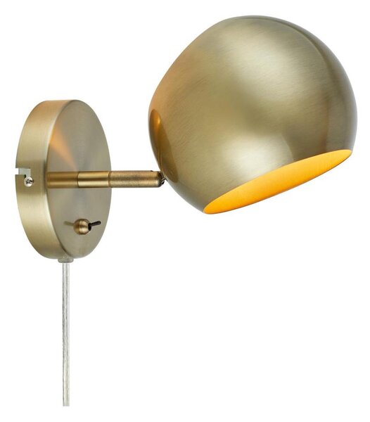 Markslöjd 108754 - Nástenná lampa EDGAR 1xE14/40W/230V zlatá
