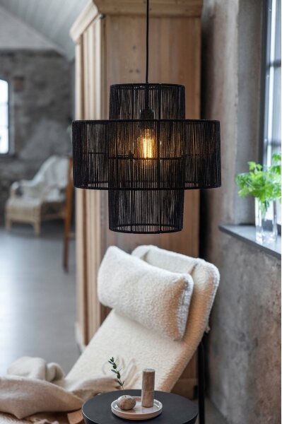 Markslöjd 108766 - Luster na lanku SOGA 1xE27/40W/230V čierna