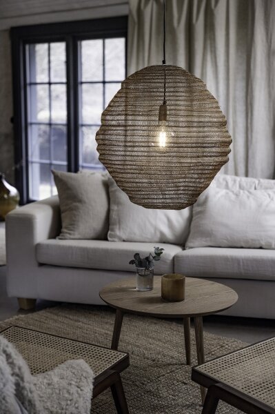 Markslöjd 108773 - Luster na lanku TAZZA 1xE27/40W/230V zlatá