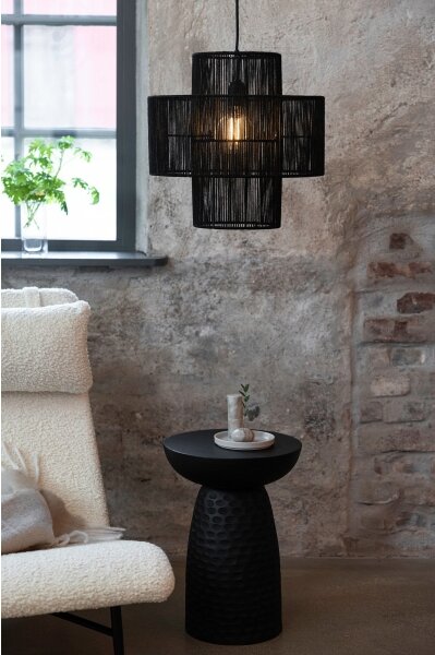 Markslöjd 108766 - Luster na lanku SOGA 1xE27/40W/230V čierna