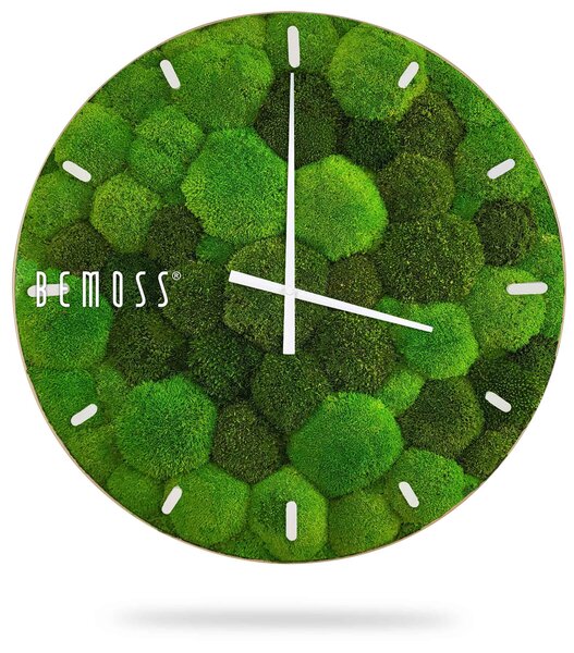 Machové hodiny BOLMOSS DUO Light s ciferníkom - Priemer 40 cm