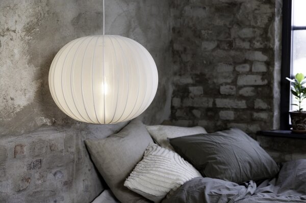 Markslöjd 108792 - Luster na lanku FORENCE 1xE27/40W/230V pr. 50 cm biela