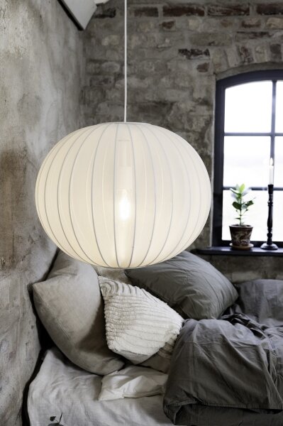 Markslöjd 108792 - Luster na lanku FORENCE 1xE27/40W/230V pr. 50 cm biela