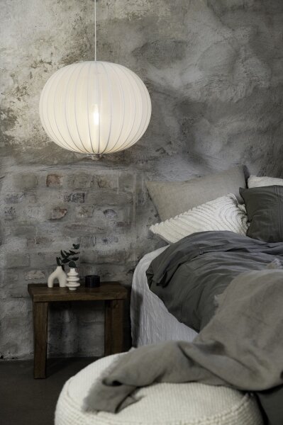 Markslöjd 108792 - Luster na lanku FORENCE 1xE27/40W/230V pr. 50 cm biela