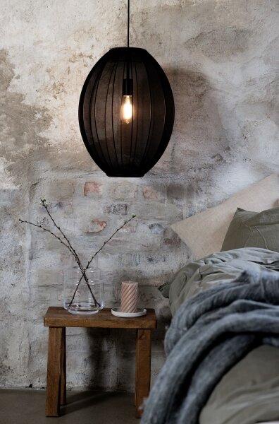 Markslöjd 108795 - Luster na lanku FLORENCE 1xE27/40W/230V čierna